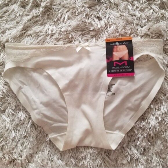 Maidenform Other - Maidenform deadstock silkies off white bikini panties No lines no show panty